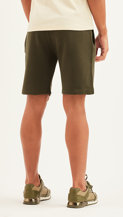 Damensch Solid Men Green Casual Shorts - Buy Damensch Solid Men