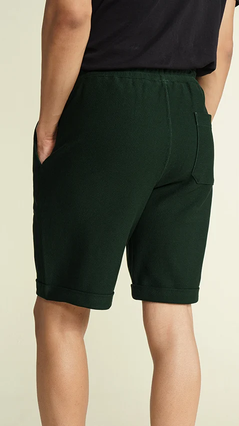 | Green Mens Festive Shop Zag DaMENSCH Zig Shorts